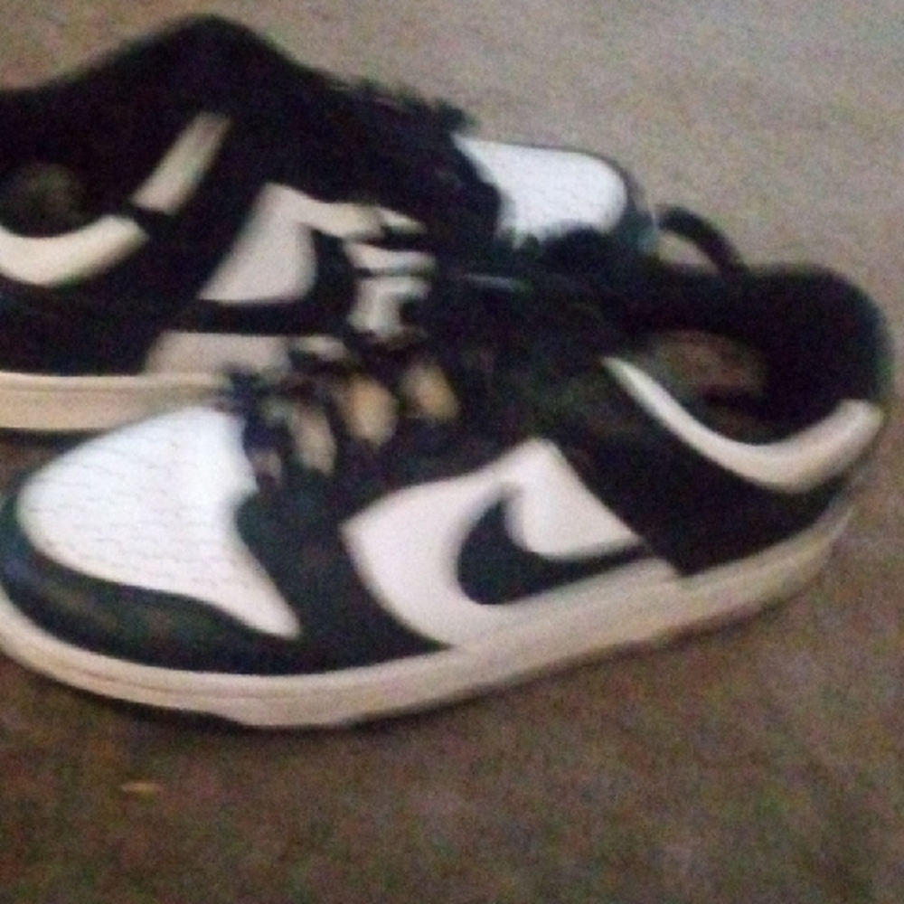 Jordan Kids Black and White Sneakers